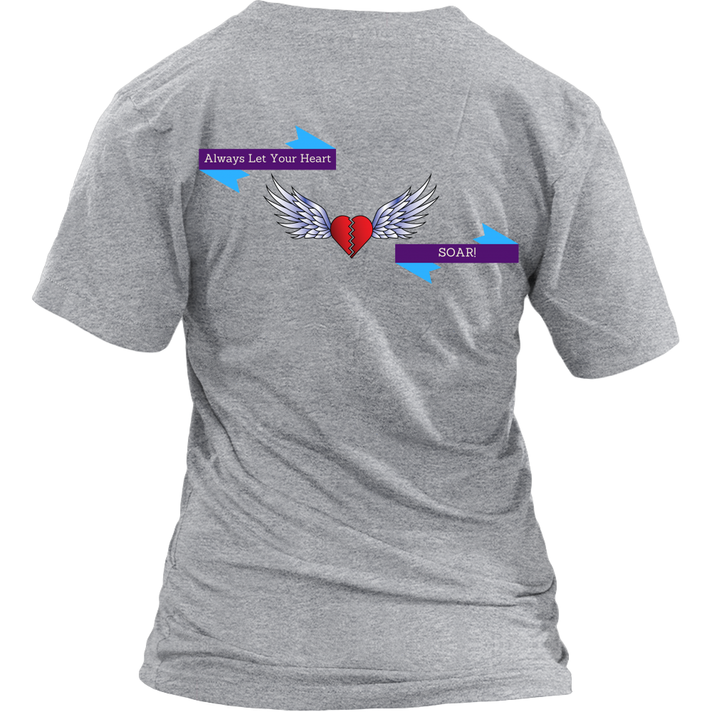 Short Sleeve "Logo-Motto" T-shirt Womens - Soaring Hearts LLC