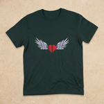 Forest Green youth tee flat lay