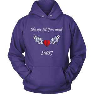 Logo/Motto Unisex Hoodie - Soaring Hearts LLC